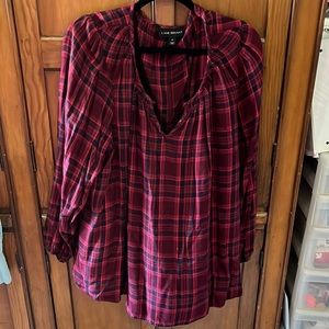 Lane Bryant Plaid Blouse